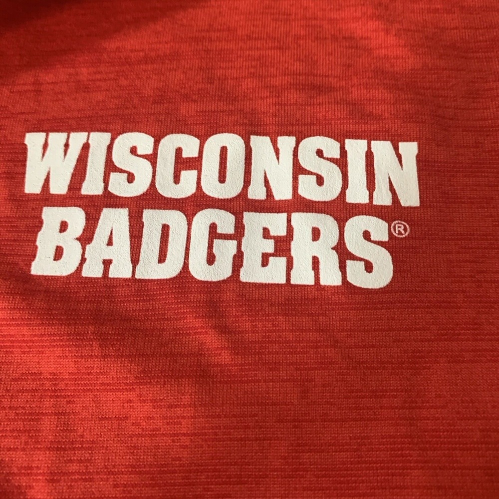 Box Seat Clothing Co‎ Men's XXL Polo Shirt Red Wisconsin Badgers - Picture 2 of 5